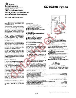 CD4034BPWR datasheet  